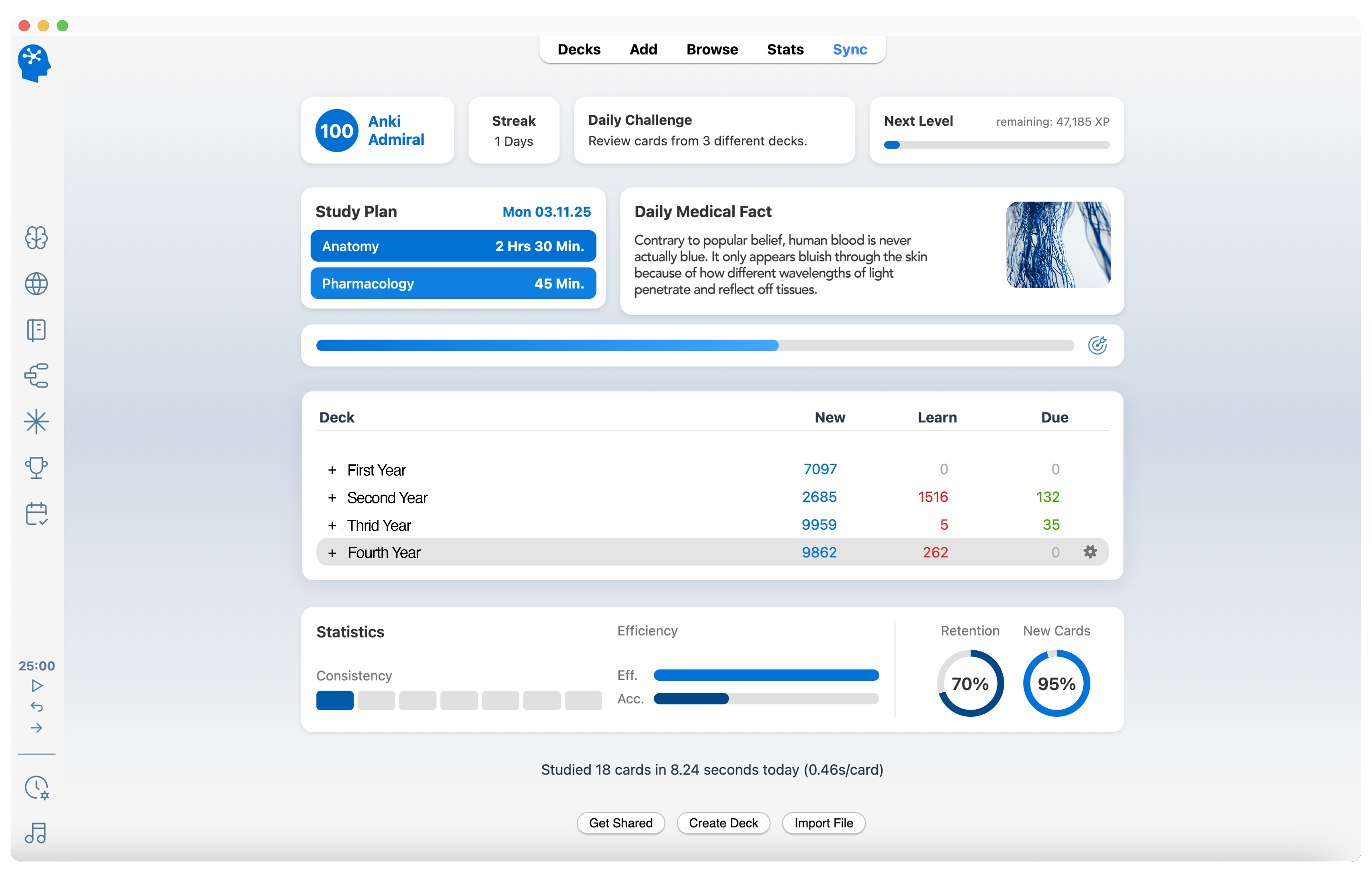 Anki before SynapsePro